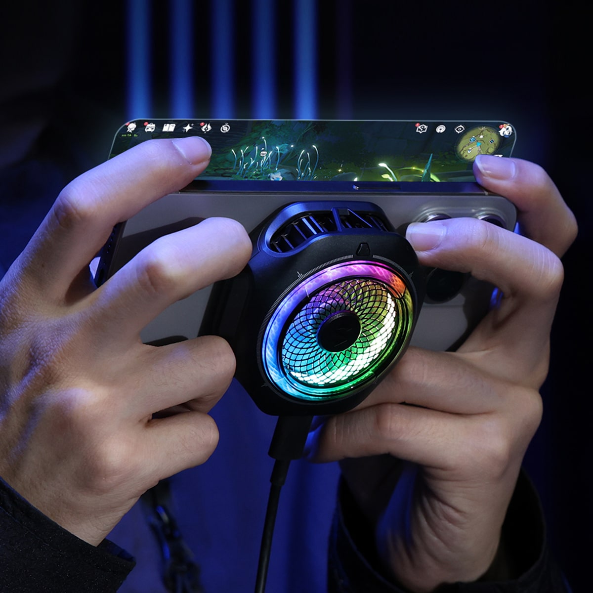 Quạt tản nhiệt điện thoại máy tính bảng Black Shark Magnetic 4 Pro sò lạnh từ tính công suất 27W - Quạt Black Shark Magcooler 4 Pro