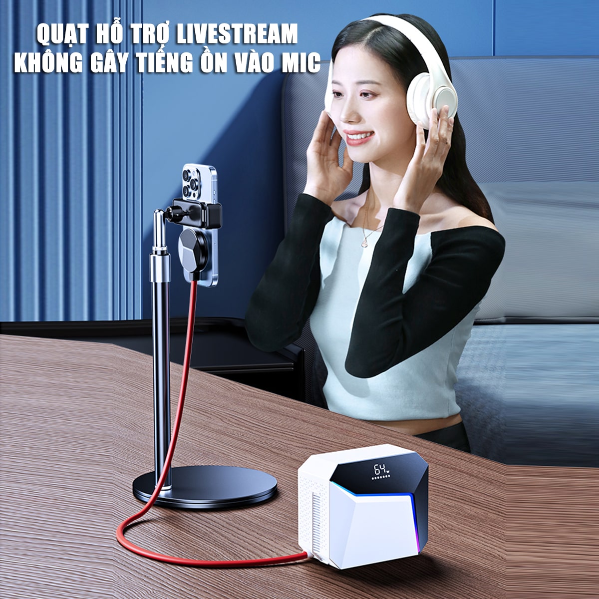 Quạt tản nhiệt điện thoại máy tính bảng chuyên dụng cho Livestream Z37 Pro sò lạnh nước từ tính 2024 công suất 58W