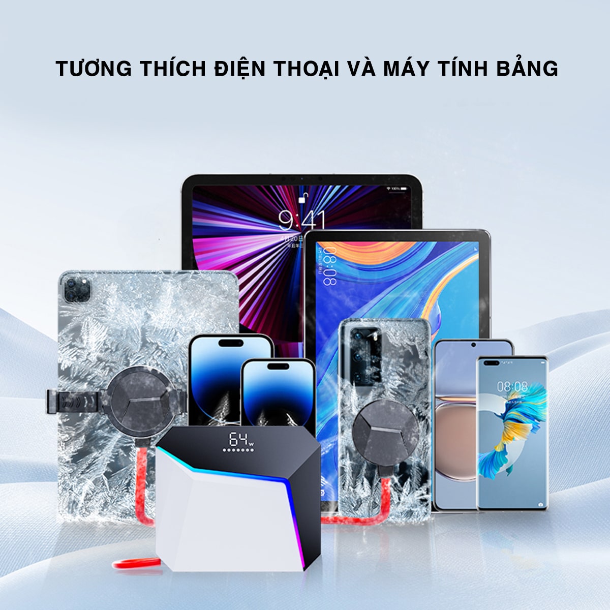Quạt tản nhiệt điện thoại máy tính bảng chuyên dụng cho Livestream Z37 Pro sò lạnh nước từ tính 2024 công suất 58W