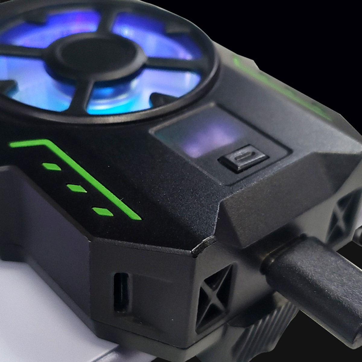 Quạt tản nhiệt điện thoại sò lạnh S26 màn hình hiển thị nhiệt độ Led RGB - Quạt sò lạnh giá rẻ