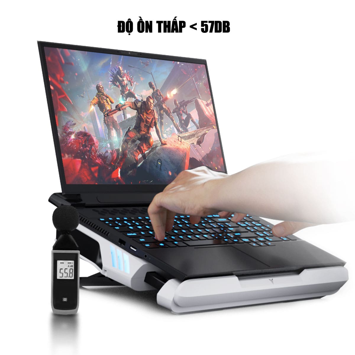 Quạt tản nhiệt laptop Flydigi BS1 tản khí nén turbo 3000RPM giảm nhiệt thực sự độ ồn thấp chuyên dụng laptop đồ họa gaming