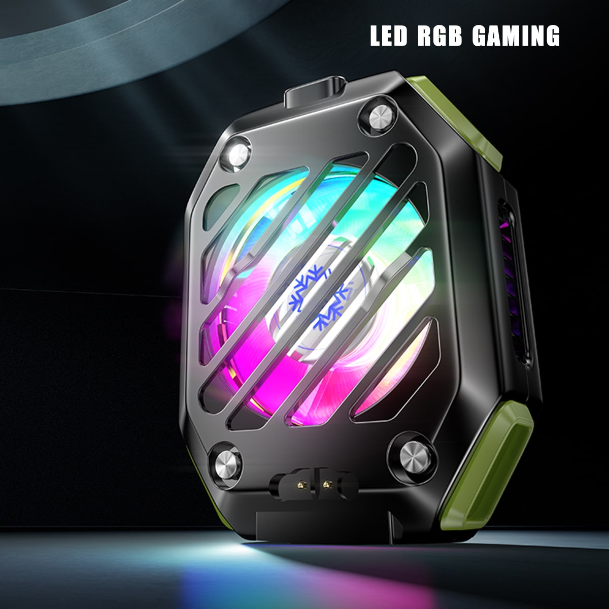 Quạt tản nhiệt điện thoại máy tính bảng sò lạnh từ tính X111 Quạt pin rời 2000MAh màn hình hiển thị nhiệt độ Led RGB