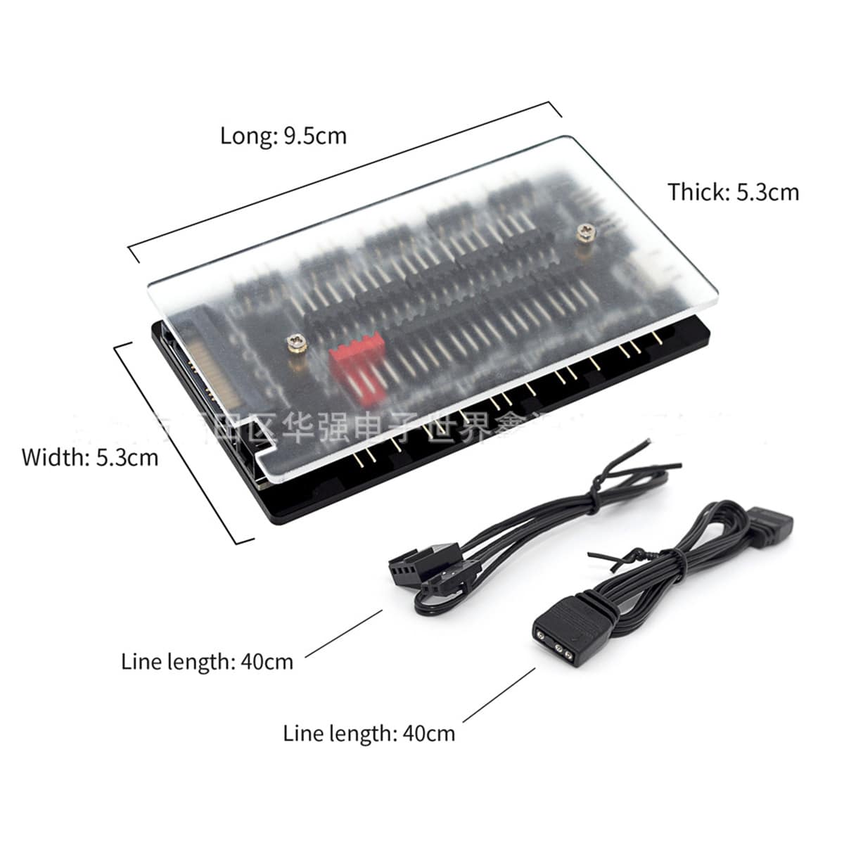 Hub Fan chia led fan ARGB PWM 10 cổng - HUB 10 cổng A-RGB và PWM tích hợp