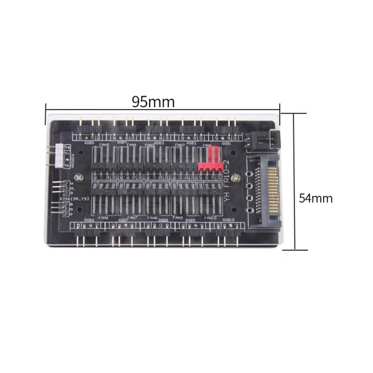 Hub Fan chia led fan ARGB PWM 10 cổng - HUB 10 cổng A-RGB và PWM tích hợp