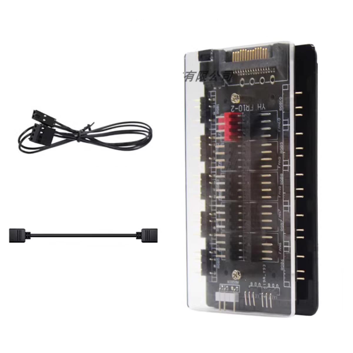 Hub Fan chia led fan ARGB PWM 10 cổng - HUB 10 cổng A-RGB và PWM tích hợp