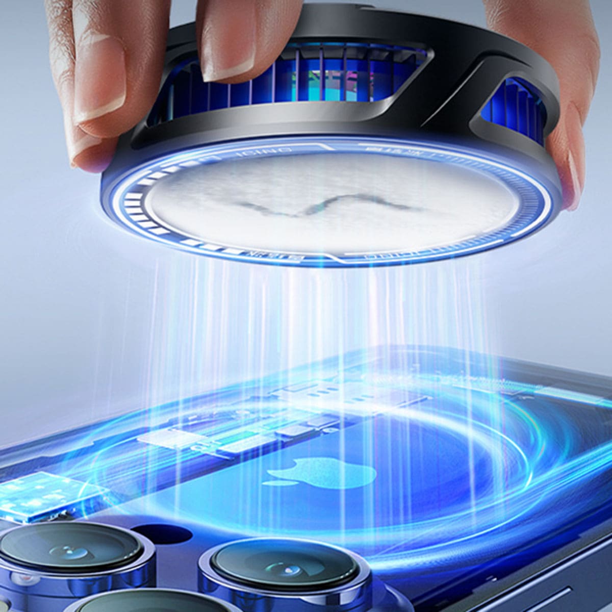 Quạt tản nhiệt điện thoại sò lạnh từ tính SL25 làm lạnh đóng băng 15W led RGB