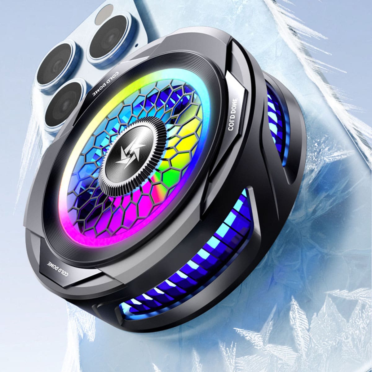 Quạt tản nhiệt điện thoại sò lạnh từ tính SL25 làm lạnh đóng băng 15W led RGB