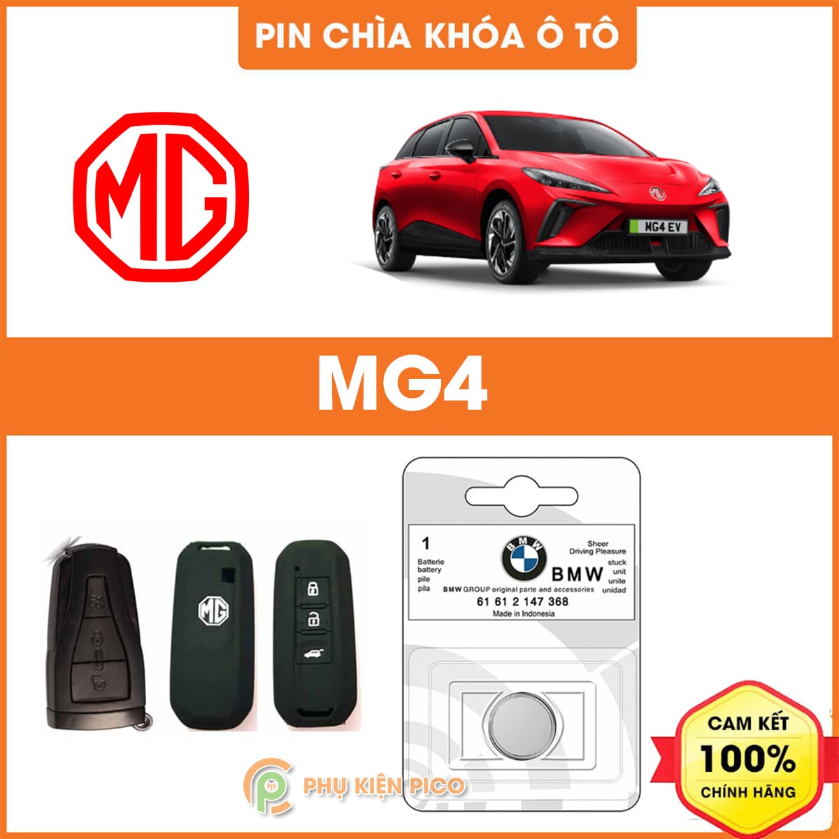 Pin chìa khóa ô tô MG4 chính hãng sản xuất theo công nghệ Nhật Bản