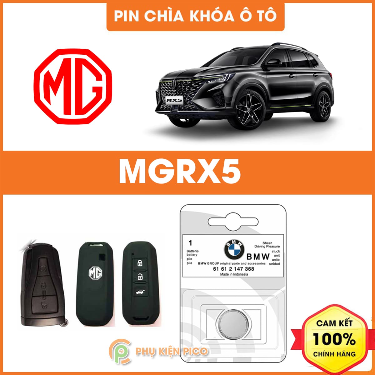 Pin chìa khóa ô tô MGRX5 chính hãng sản xuất theo công nghệ Nhật Bản