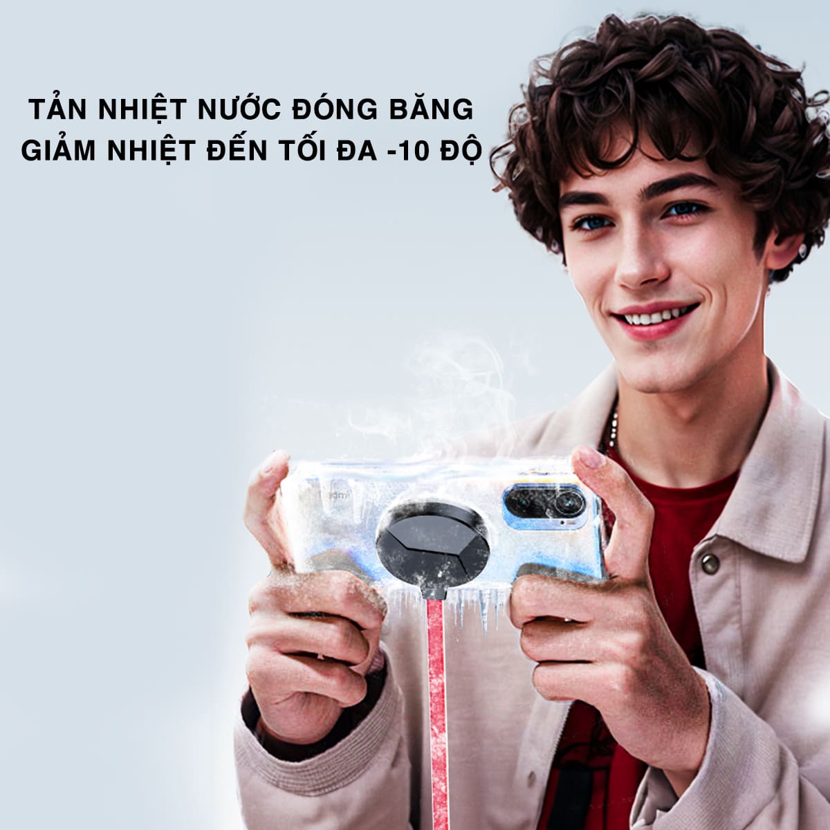 Quạt tản nhiệt điện thoại máy tính bảng chuyên dụng cho Livestream Z37 SE sò lạnh nước từ tính bản rút gọn