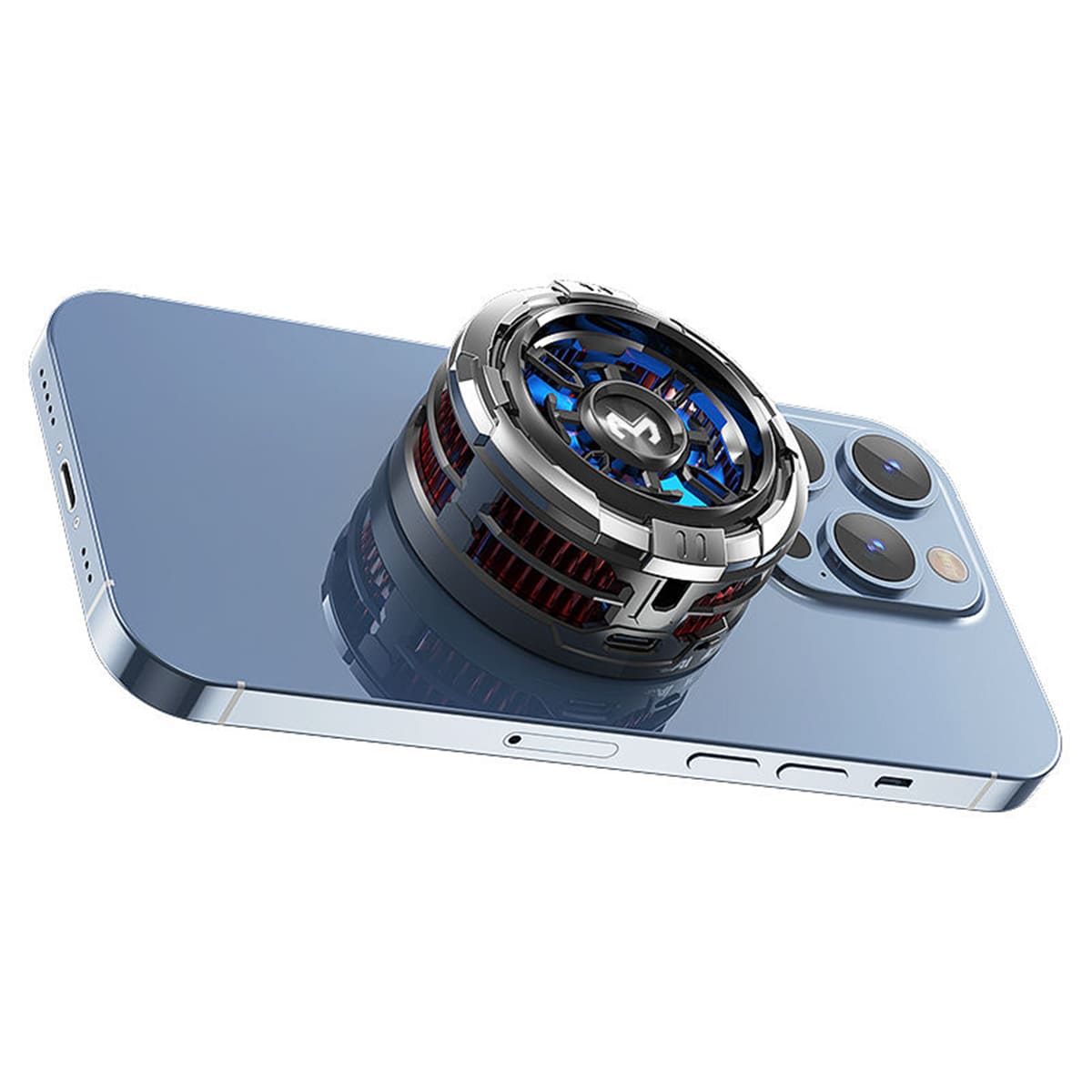 Quạt sò lạnh tản nhiệt điện thoại máy tính bảng Memo CX08 sò lạnh từ tính led RGB làm lạnh đóng băng