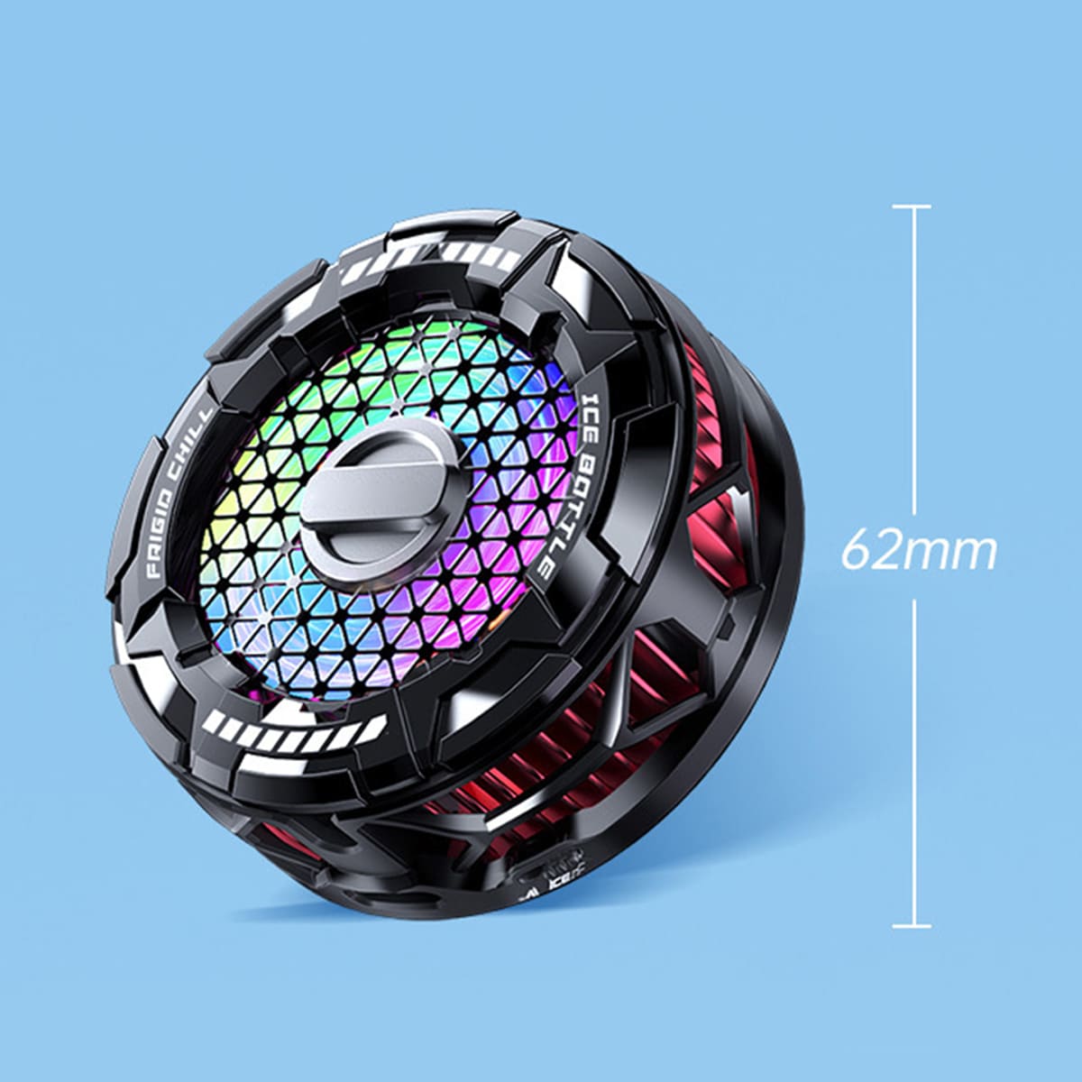 Quạt tản nhiệt sò lạnh điện thoại máy tính bảng X112 Pro sò lạnh 36x36mm đóng băng full mặt 23W led RGB