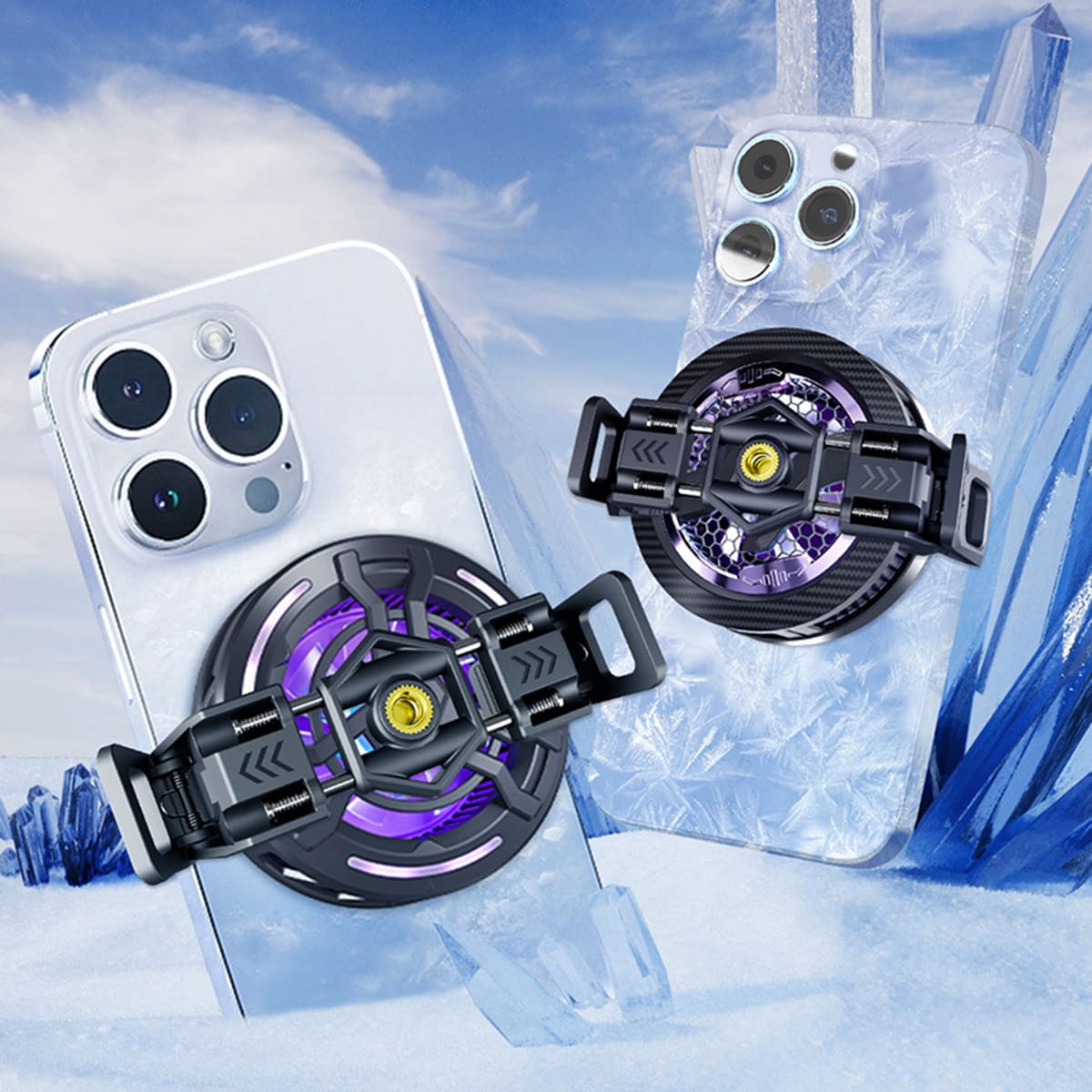 Ngàm gắn quạt tản nhiệt điện thoại sò lạnh từ tính X Cooling X5 ngàm đa dụng tương thích hầu hết các dòng quạt điện thoại