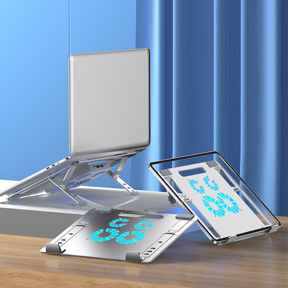 Đế tản nhiệt laptop gaming Z23 giá đỡ laptop 4 quạt tốc độ gió 4600RPM làm mát nhanh chống ồn