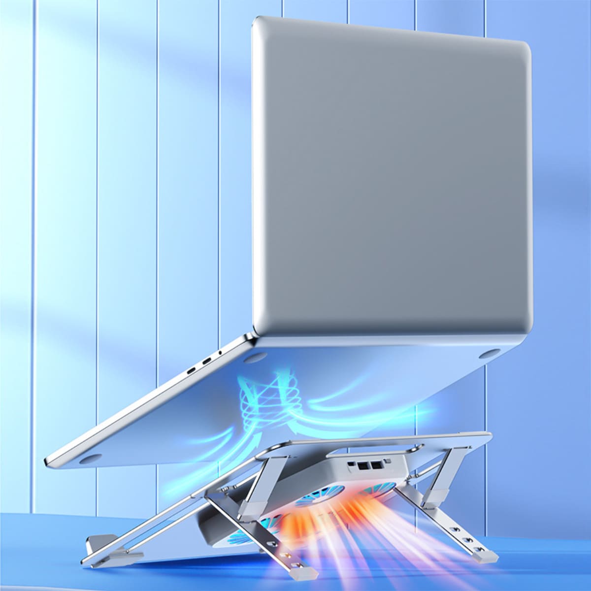 Đế tản nhiệt laptop gaming Z23 giá đỡ laptop 4 quạt tốc độ gió 4600RPM làm mát nhanh chống ồn