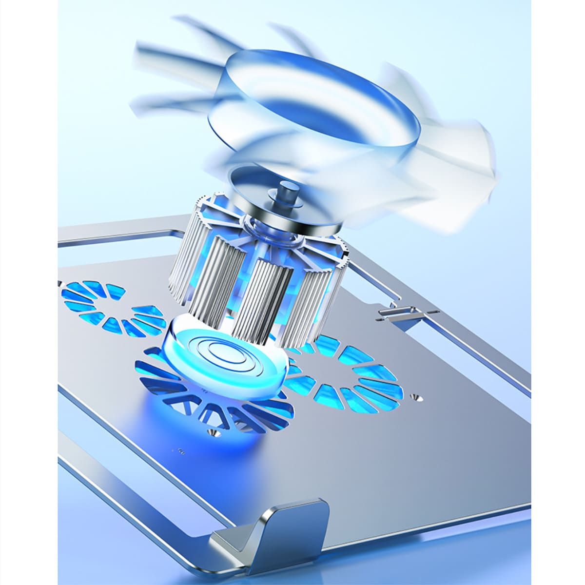 Đế tản nhiệt laptop gaming Z23 giá đỡ laptop 4 quạt tốc độ gió 4600RPM làm mát nhanh chống ồn