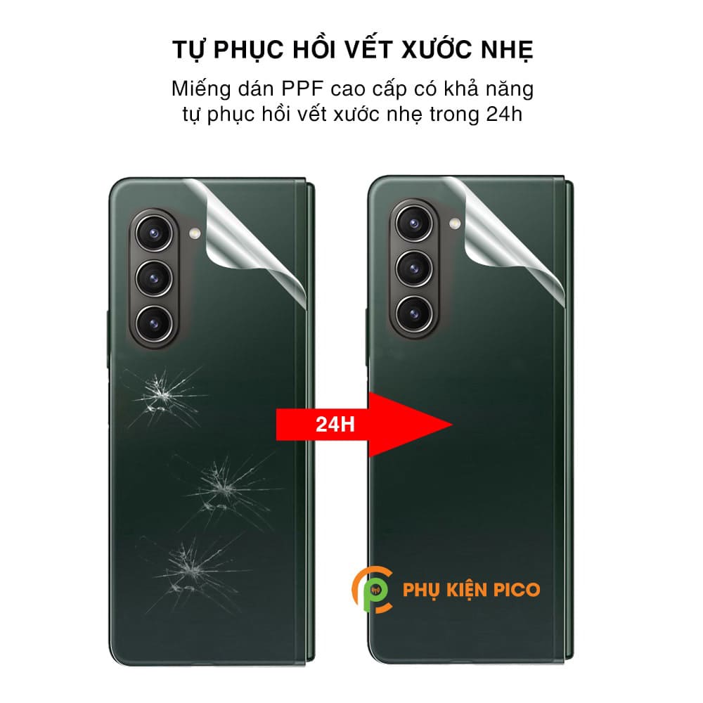 Dán lưng Samsung Z Fold 6 PPF Smart Devil full màn mặt lưng và bản lề dẻo trong suốt