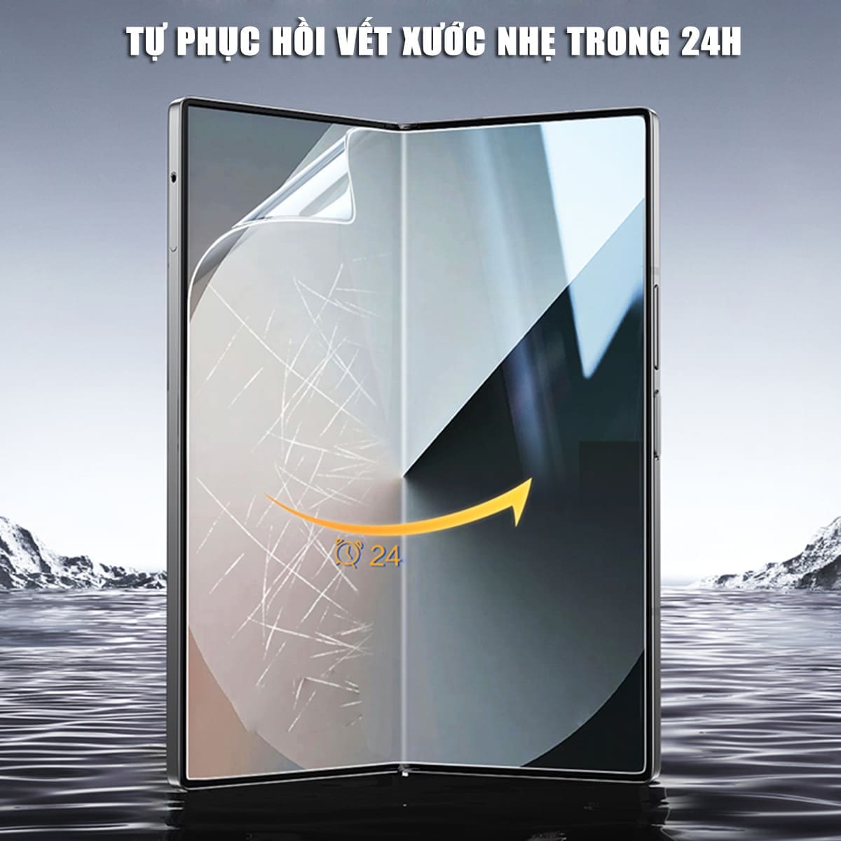 Dán màn hình Samsung Z Fold 6 PPF Smart Devil full màn hình phụ dẻo trong suốt