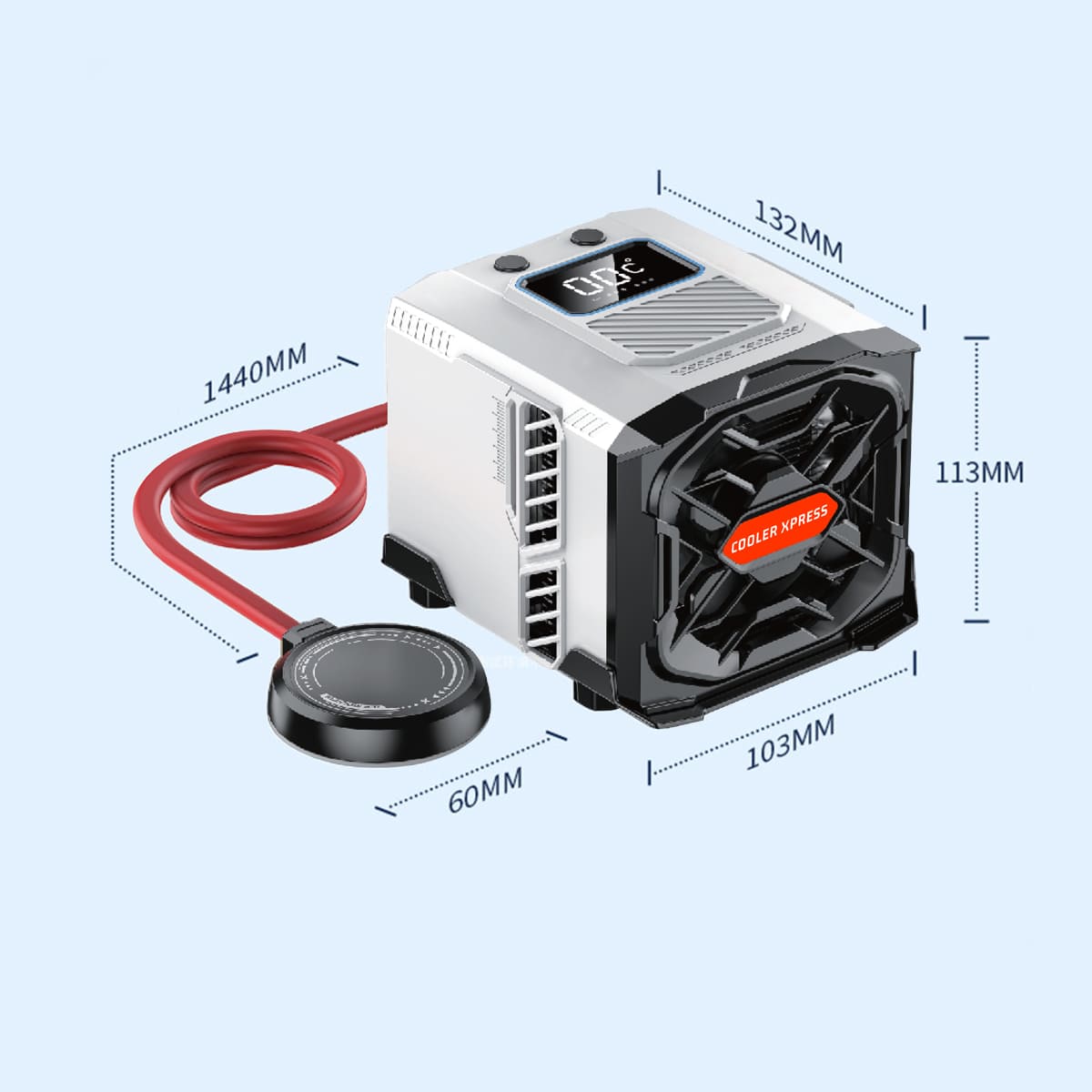 Quạt tản nhiệt điện thoại máy tính bảng DL19 sò lạnh nước từ tính hiệu năng cao chuyên dụng cho Livestream