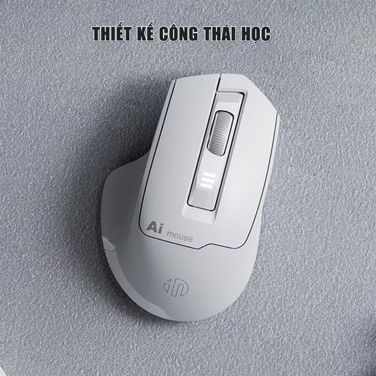 Chuột không dây Bluetooth Inphic S6 DPI 2400 - Chuột Voice AI điều khiển giọng nói chống ồn, pin sạc Type-C