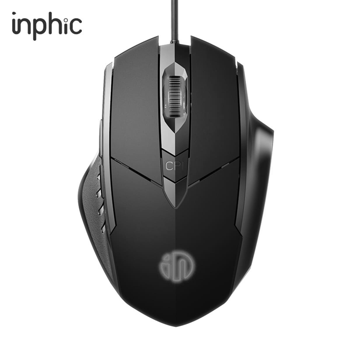 Chuột gaming Inphic W1S 1200 DPI có dây USB bấm êm - Chuột chơi game Inphic siêu rẻ không tiếng ồn máy tính laptop