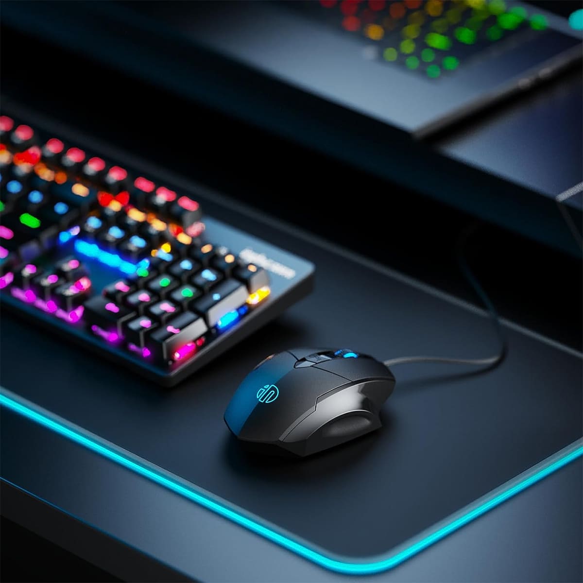 Chuột gaming Inphic W1S 1200 DPI có dây USB bấm êm - Chuột chơi game Inphic siêu rẻ không tiếng ồn máy tính laptop