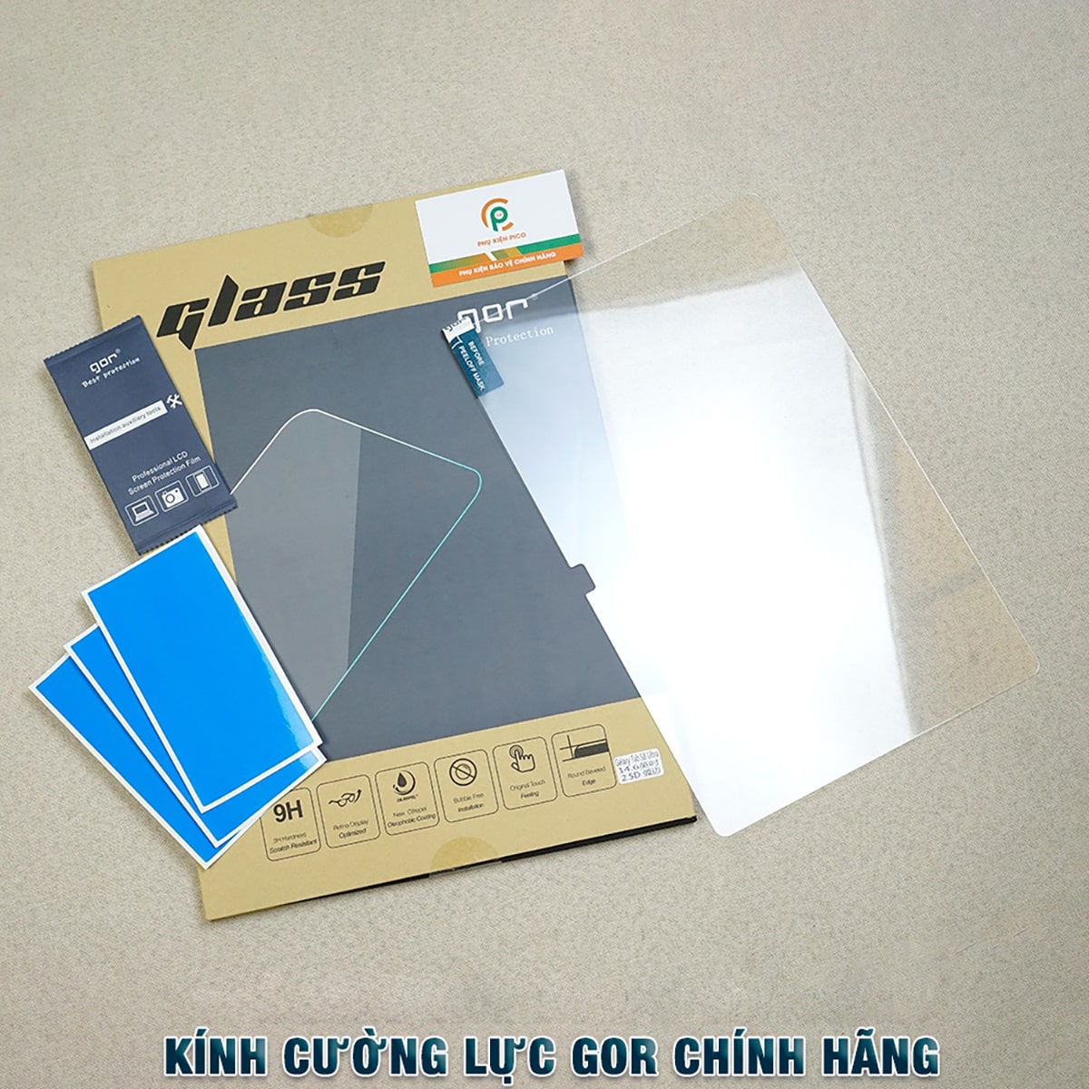 Kính cường lực Samsung Galaxy Tab S10 Ultra full màn hình chính hãng Gor