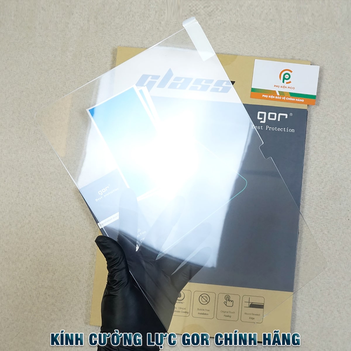 Kính cường lực Samsung Galaxy Tab S10 Ultra full màn hình chính hãng Gor