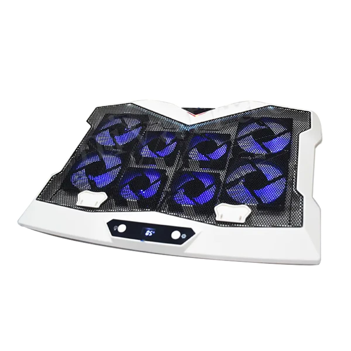 Đế tản nhiệt laptop gaming FL05 8 quạt giá đỡ laptop đèn led rgb chỉnh tốc độ gió làm mát nhanh chống ồn