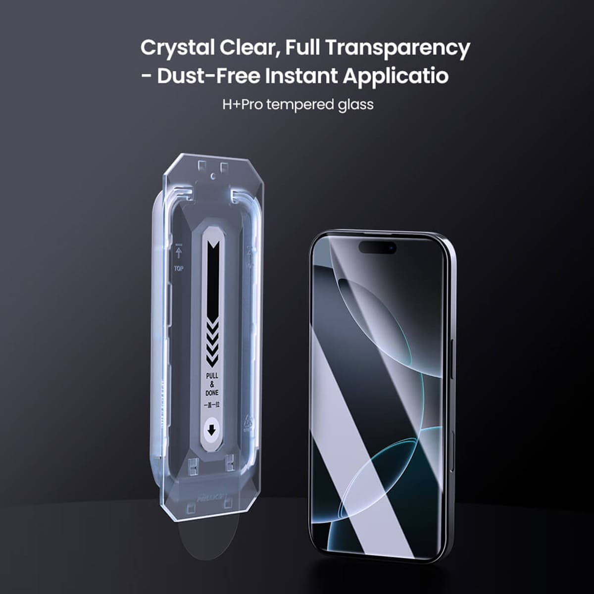Kính cường lực Iphone 16 Pro Max chính hãng Nillkin Amazing H+ Pro full màn hình trong suốt