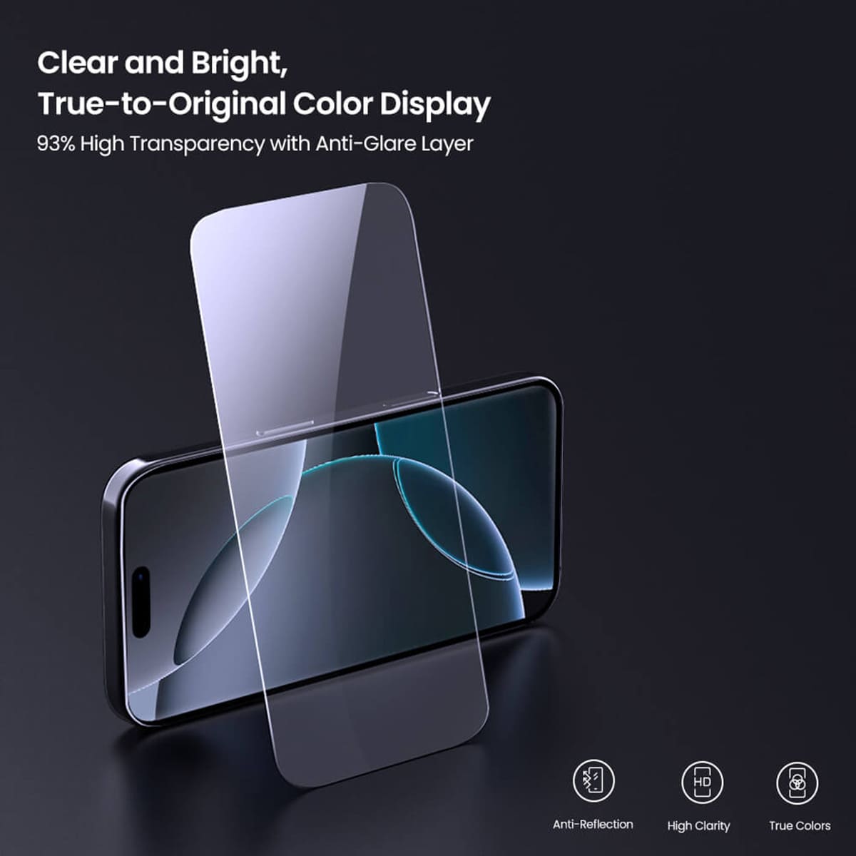 Kính cường lực Iphone 16 Pro Max chính hãng Nillkin Amazing H+ Pro full màn hình trong suốt