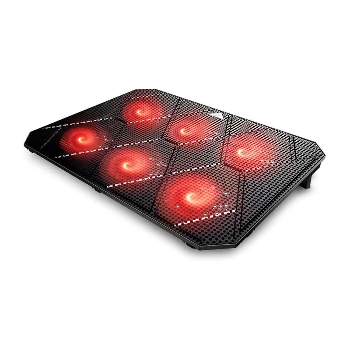 Đế Tản Nhiệt Laptop Gaming PCCooler PCR6 - 6 Quạt, Giá Đỡ Laptop 17.3 Inch, Làm Mát Nhanh, Chống Ồn