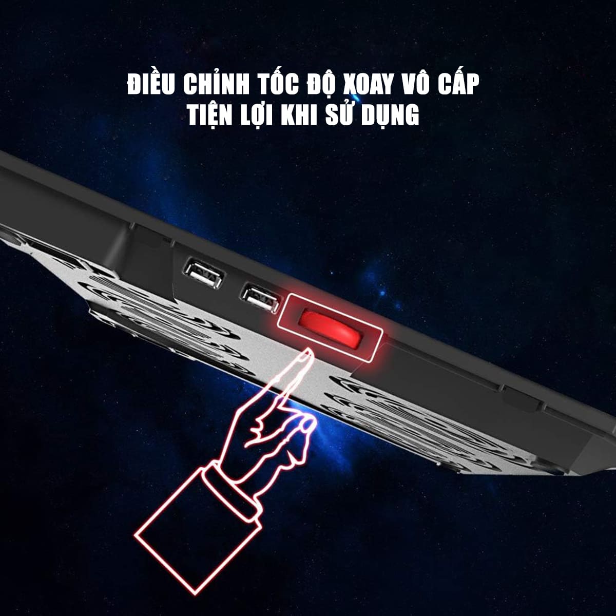 Đế Tản Nhiệt Laptop Gaming PCCooler PCR6 - 6 Quạt, Giá Đỡ Laptop 17.3 Inch, Làm Mát Nhanh, Chống Ồn