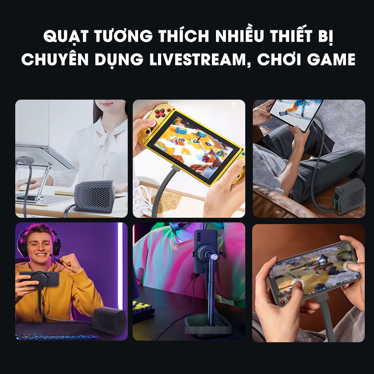 Quạt tản nhiệt điện thoại máy tính bảng XL30 sò lạnh nước từ tính hiệu năng cao có sạc không dây 15W