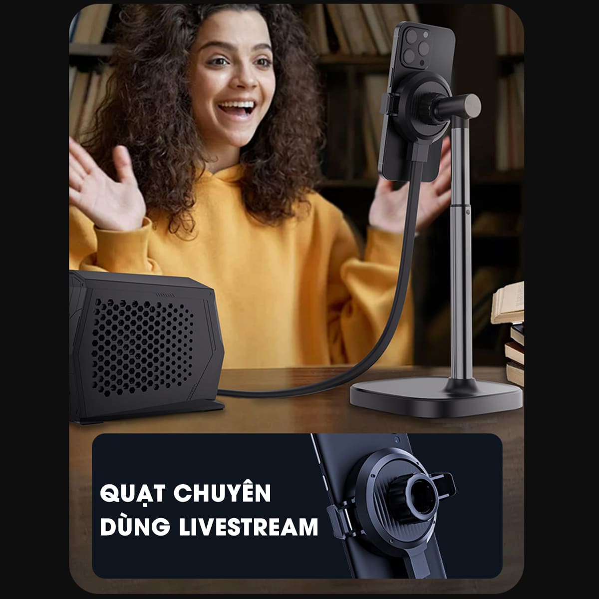 Quạt tản nhiệt điện thoại máy tính bảng XL30 sò lạnh nước từ tính hiệu năng cao có sạc không dây 15W