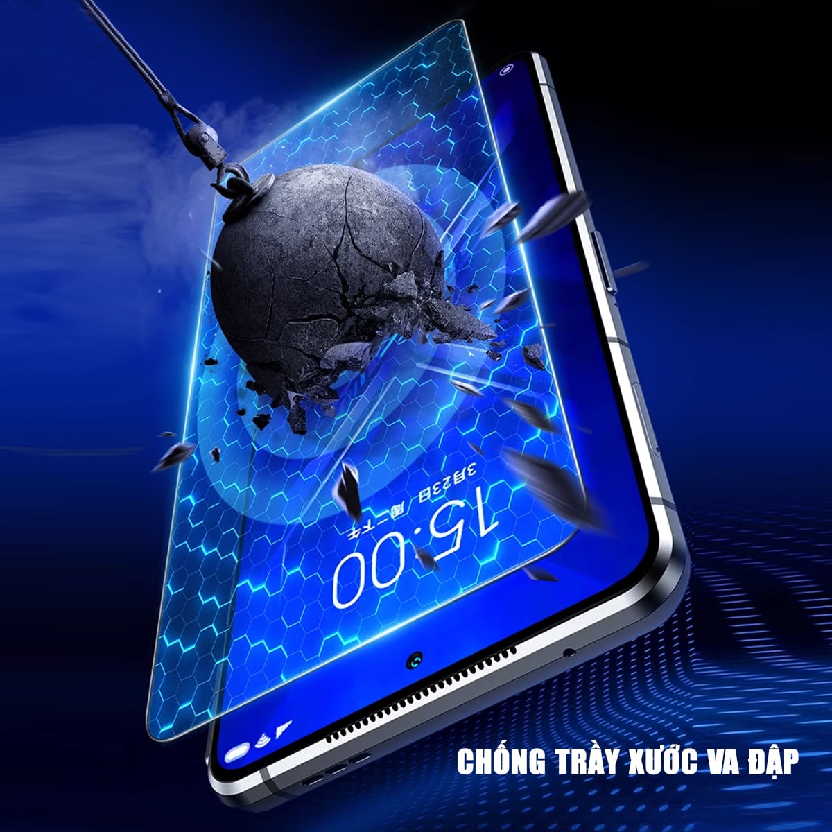 Kính cường lực Xiaomi Black Shark 4 trong suốt full màn hình chính hãng Smart Devil