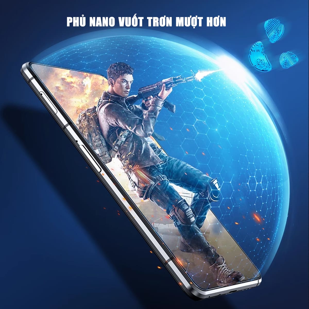 Kính cường lực Xiaomi Black Shark 4 trong suốt full màn hình chính hãng Smart Devil