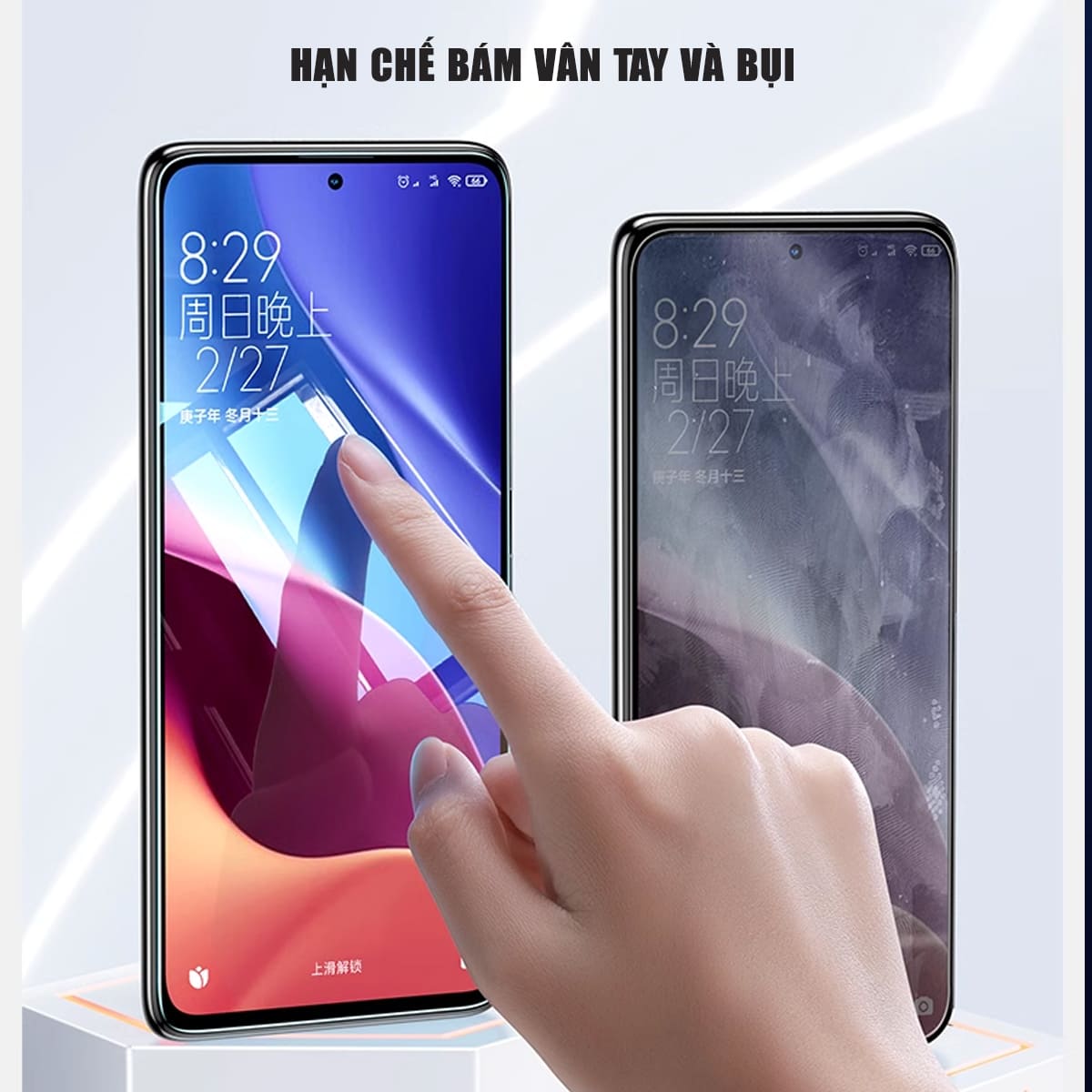 Kính cường lực Xiaomi Redmi K40S trong suốt full màn hình chính hãng Smart Devil