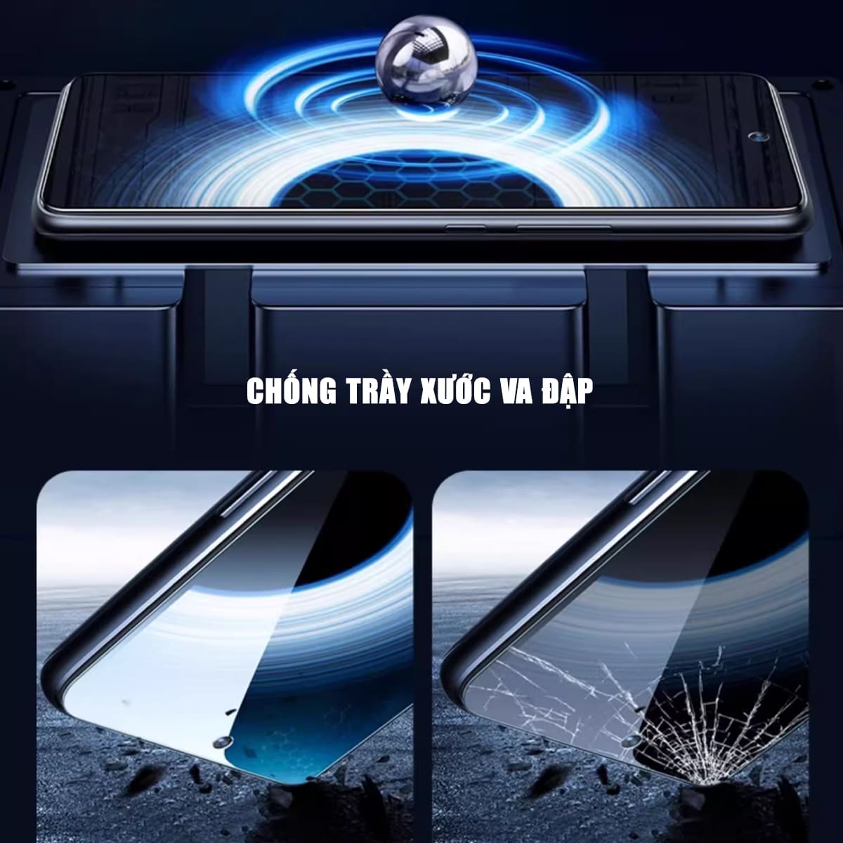 Kính cường lực Xiaomi Redmi K50 Pro trong suốt full màn hình chính hãng Smart Devil