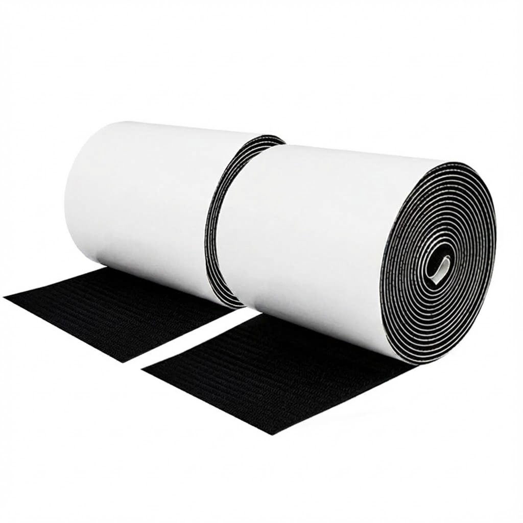 Băng gai dính 2 mặt có keo sẵn siêu dính bản 10cm, nhám dính, khoá nhám Velcro miếng dán vải 2 mặt dán giày, túi xách, quần áo