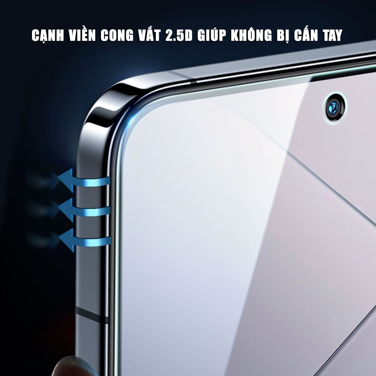 Kính cường lực Vivo iQOO Neo 8 Pro trong suốt full màn hình không viền nhận vân tay siêu âm chính hãng HYPER+