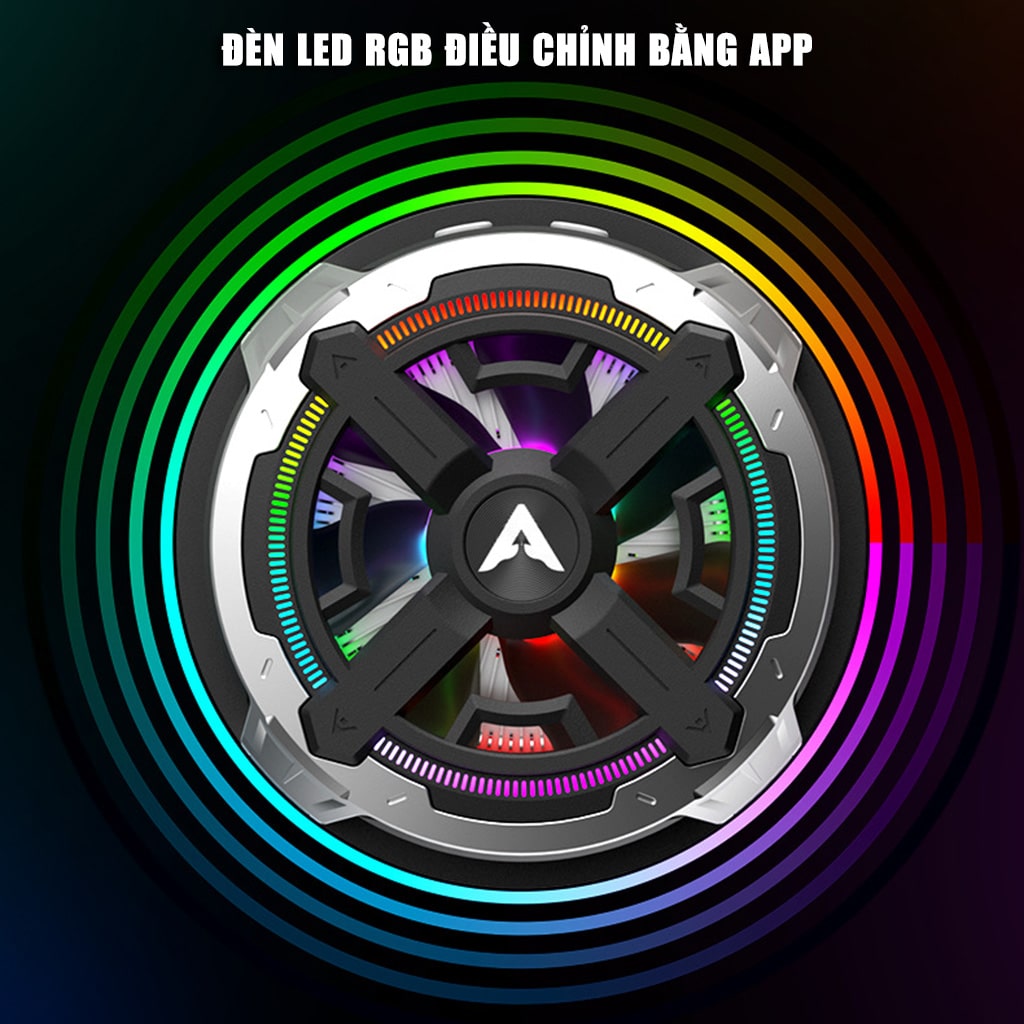 Quạt tản nhiệt ipad máy tính bảng sò lạnh Piva B2 Max có app điều khiển công suất 27W bảo vệ kép NTC kiểm soát nhiệt độ thông minh