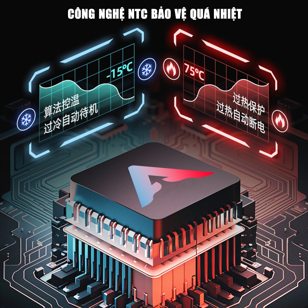 Quạt tản nhiệt ipad máy tính bảng sò lạnh Piva B2 Max có app điều khiển công suất 27W bảo vệ kép NTC kiểm soát nhiệt độ thông minh