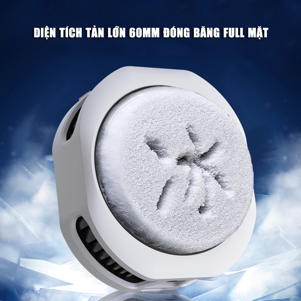 Quạt tản nhiệt điện thoại sò lạnh cao cấp Kiri TH12 kiểm soát nhiệt thông minh AI Led RGB làm lạnh không tụt FPS khi chơi game PUBG