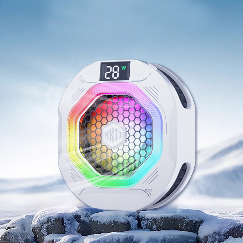 Quạt tản nhiệt điện thoại sò lạnh cao cấp Kiri TH12 kiểm soát nhiệt thông minh AI Led RGB làm lạnh không tụt FPS khi chơi game PUBG