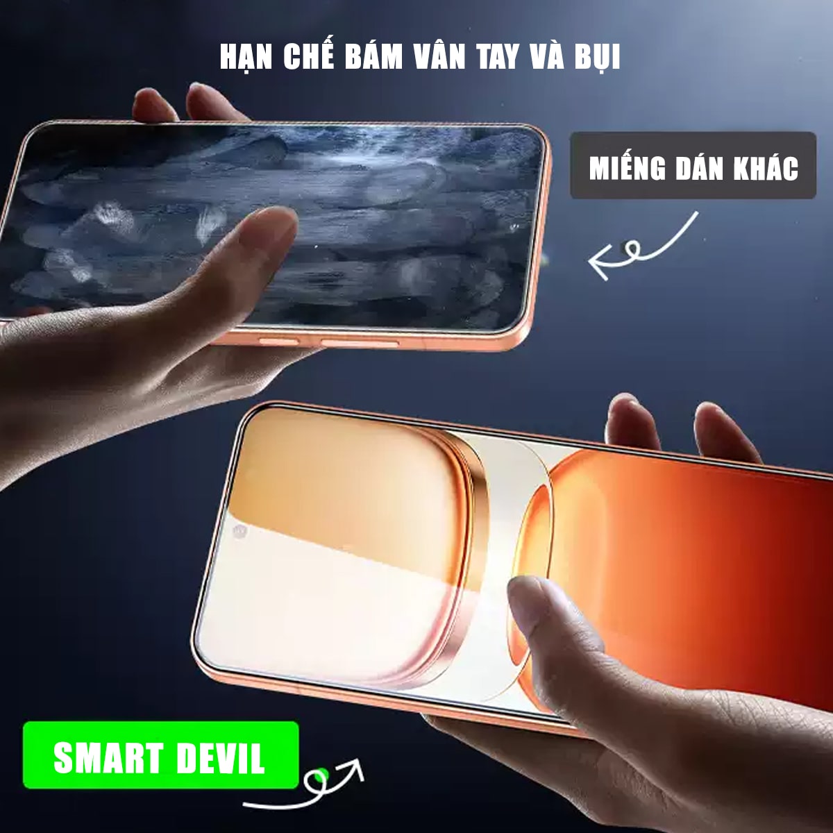 Kính cường lực Vivo iQOO Z10 Turbo Plus trong suốt full màn hình chính hãng Smart Devil