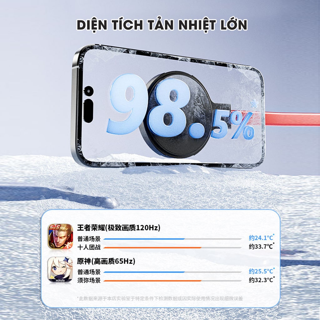 Quạt tản nhiệt điện thoại máy tính bảng sò lạnh nước từ tính XL36 PRO AI 36W hiệu năng cao đóng băng full mặt