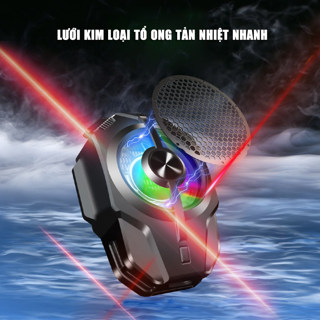 Quạt tản nhiệt điện thoại sò lạnh S21 màu trắng giá rẻ giảm nhiệt nhanh hỗ trợ tăng FPS Gaming Liên Quân PUBG FF