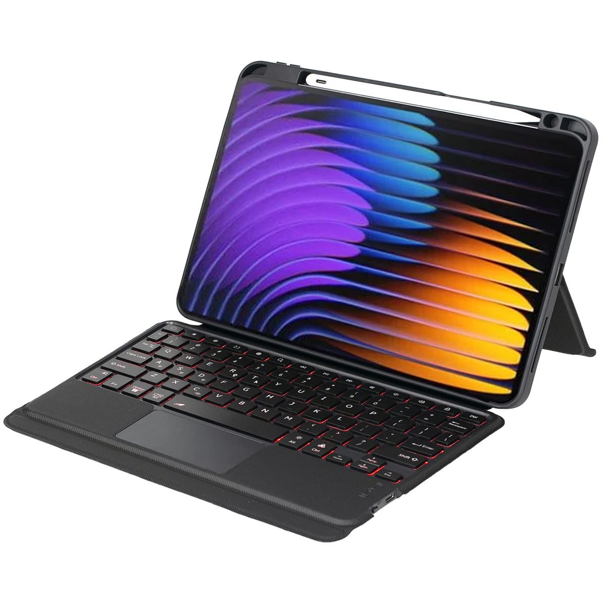 Ốp lưng Xiaomi Pad 7S Pro bao da cao cấp kèm bàn phím chuột cảm ứng 720 độ tách rời linh hoạt