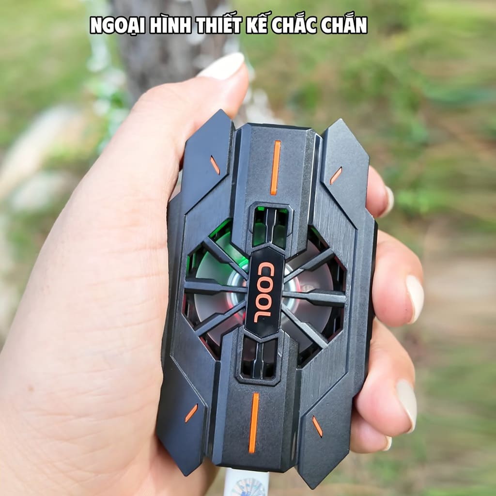 Quạt tản nhiệt điện thoại sò lạnh J42 Led RGB giảm nhiệt nhanh chơi game pubg freefire liên quân mobile